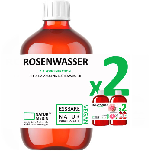 NATURMEDIN® Rosenwasser Balanced, 1000 ml, Naturmedin