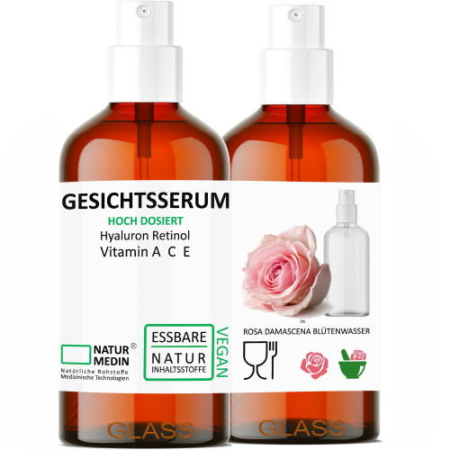 NATURMEDIN® Gesichtsserum Hyaluron Vitamine ACE, 50 ml, Naturmedin