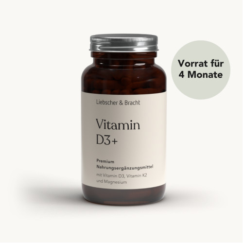 Vitamin D3 + K2 / 2000 I.E, 120 stk, Liebscher & Bracht