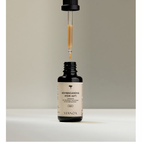 Ashwagandha Tropfen KSM-66, 30 ml, VIANOA Health GmbH