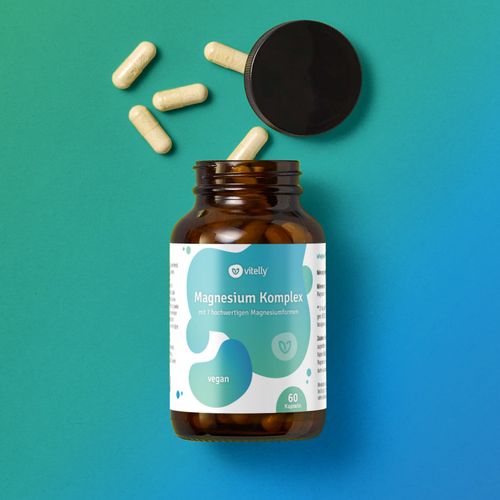 Magnesium Komplex - hochdosiert &amp; vegan, 60 Stk., vitelly