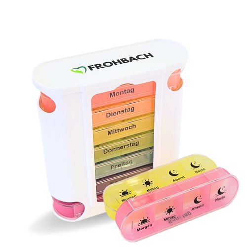 Frohbach 7-Tage-Tablettenbox Pastell-Edition, 1 Stk., Frohbach