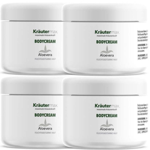 Aloe Vera Bodycream 4 x 250 ml AKTION, 1 l, Kr&auml;utermax