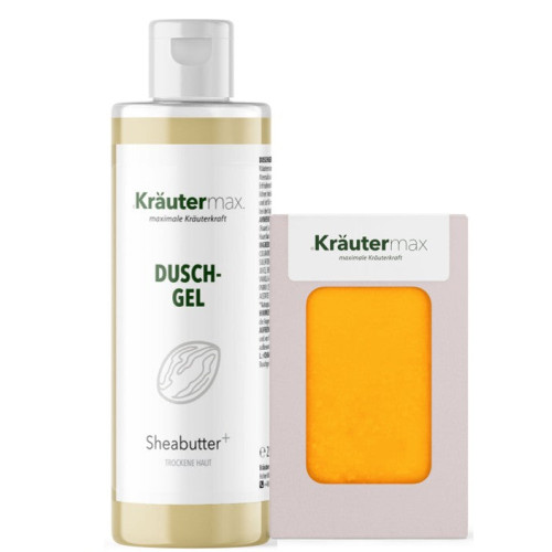 Sheabutter Duschgel + Seife Set AKTION, 1 Stk., Kr&auml;utermax