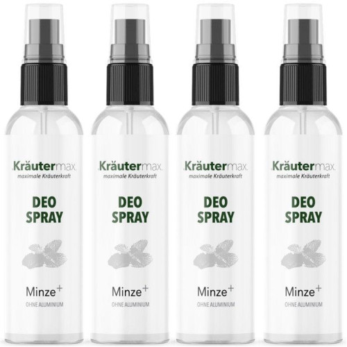 Minze Deo 4 x 100 ml AKTION, 400 ml, Kr&auml;utermax