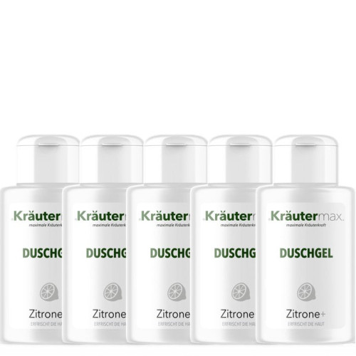 Zitronen Duschgel 5 x 250 ml, 1250 ml, Kr&auml;utermax