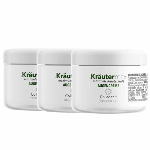 Collagen Augencreme Set+ 3 x 15 ml AKTION, 45 ml, Kr&auml;utermax