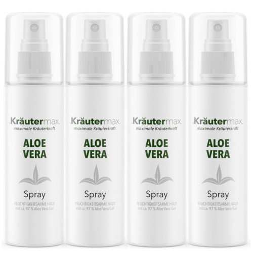 Aloe Vera Spray 4 x 100 ml, 400 ml, Kr&auml;utermax
