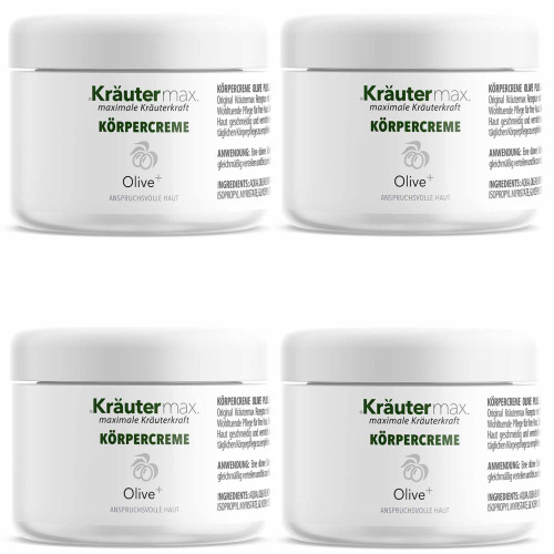 Oliven K&ouml;rpercreme 4 x 200 ml AKTION, 800 ml, Kr&auml;utermax