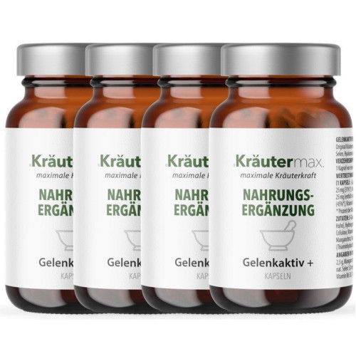 Gelenk aktiv plus Kapseln mit Hyalurons&auml;ure 4 x 50 St&uuml;ck AKTION, 200 Stk., Kr&auml;utermax