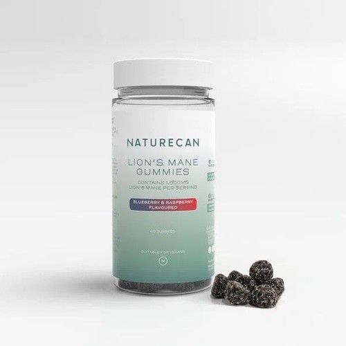 L&ouml;wenm&auml;hne-Pilz Gummib&auml;rchen (Lion's Mane), 60 st&uuml;, Naturecan DE