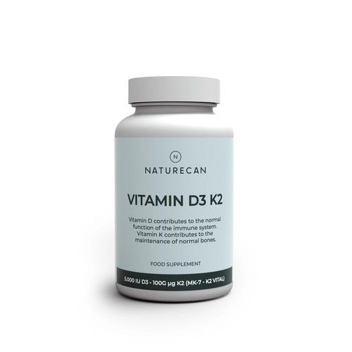 Vitamin D3 & K2, 90 st&uuml;, Naturecan DE