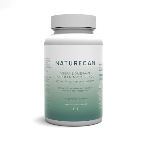 Vegane Omega-3 Kapseln, 180 kap, Naturecan DE