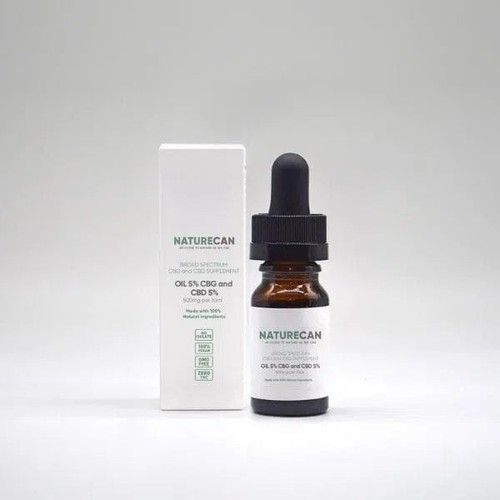 CBG CBD &Ouml;l - 10% und 10%, 10 ml, Naturecan DE
